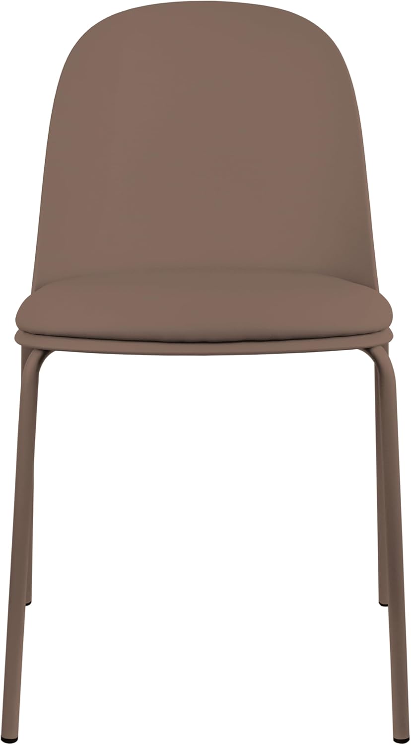 2xhome Modern Stackable Armless Dining Chair | Plastic Shell Seat with Metal Legs | Indoor or Outdoor Use | Home Kitchen Patio (4, Green, No Padding)