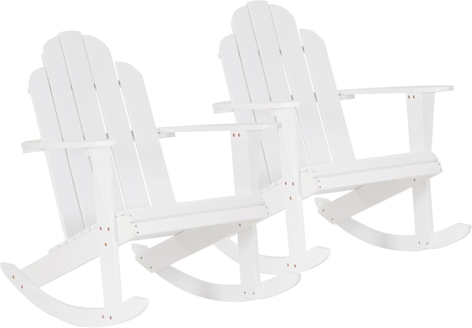 Linon Jayde Adirondack Double Bench, Teak